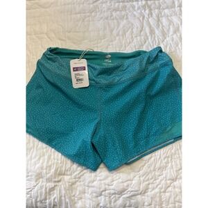 Rabbit Hopp In Relaxed Polka Dot Athletic Shorts Teal Women's Size SM
